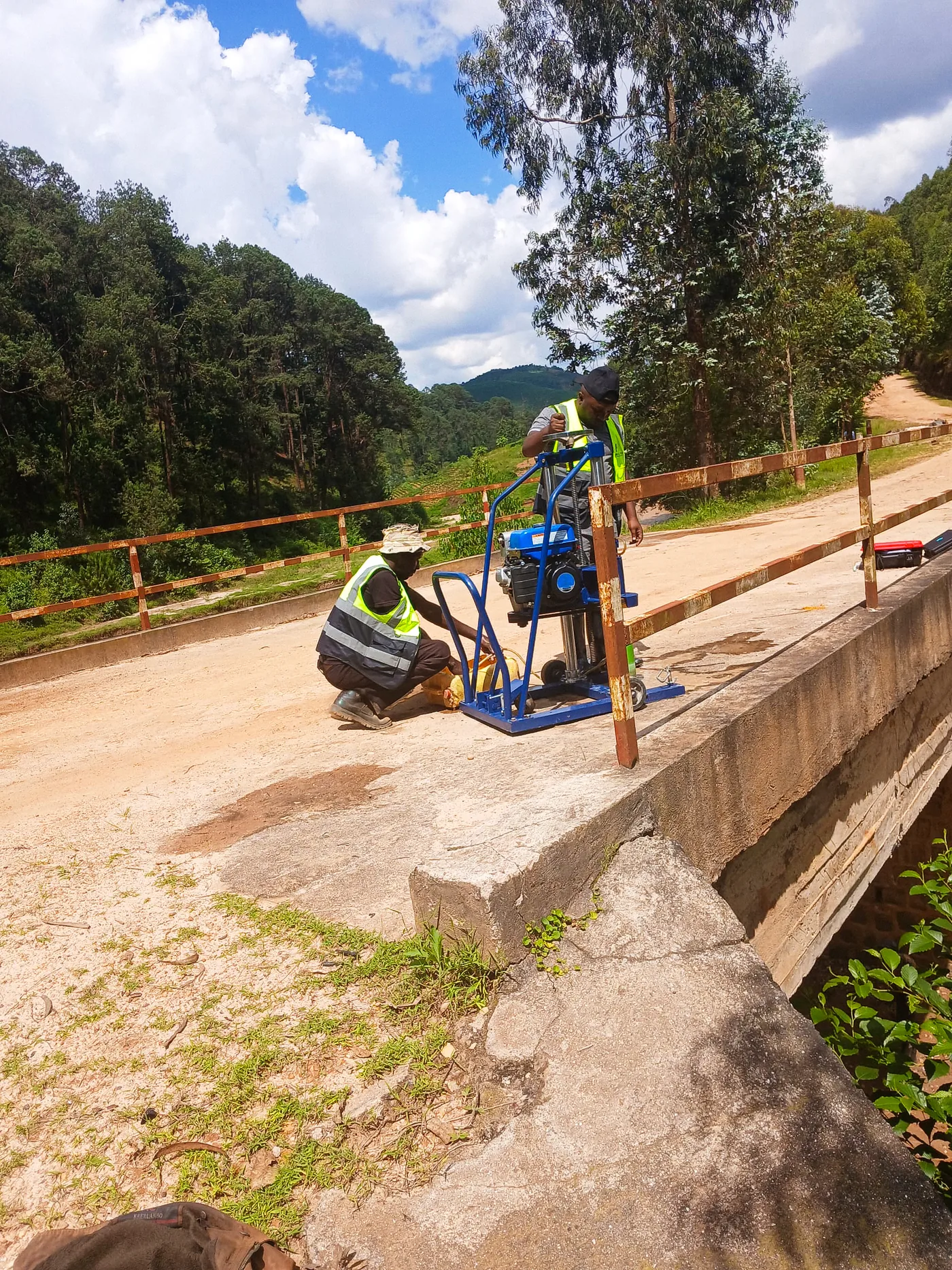 Agatare Bridge site work, image 6