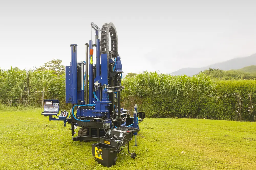 LUMEN drilling rig on a road-corridor geotechnical investigation
