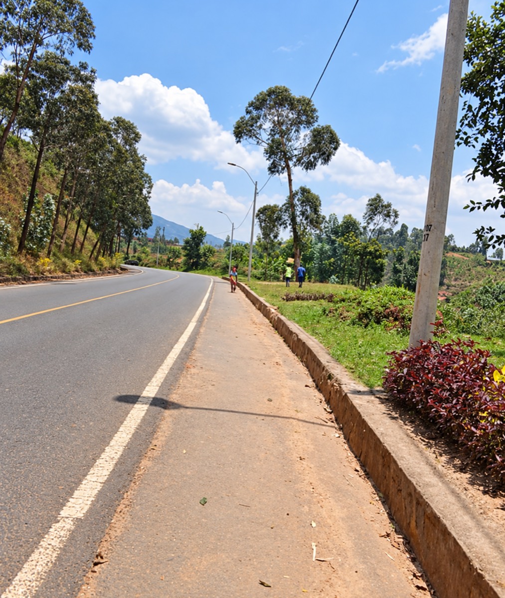 Road corridor at an investigation site